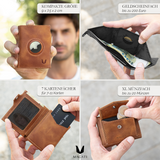 Slim Wallet il Santo mit AirTag Hülle