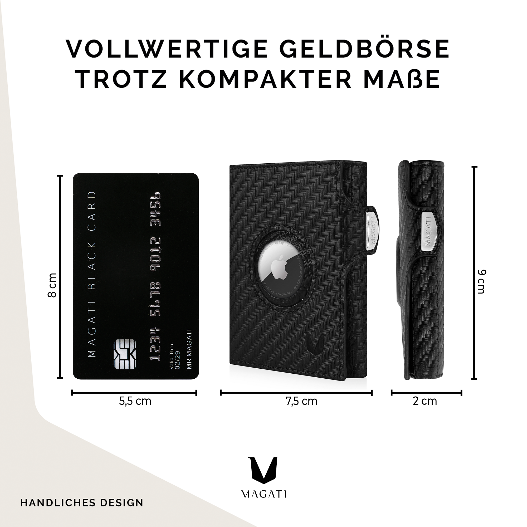 Slim Wallet il Santo mit AirTag Hülle