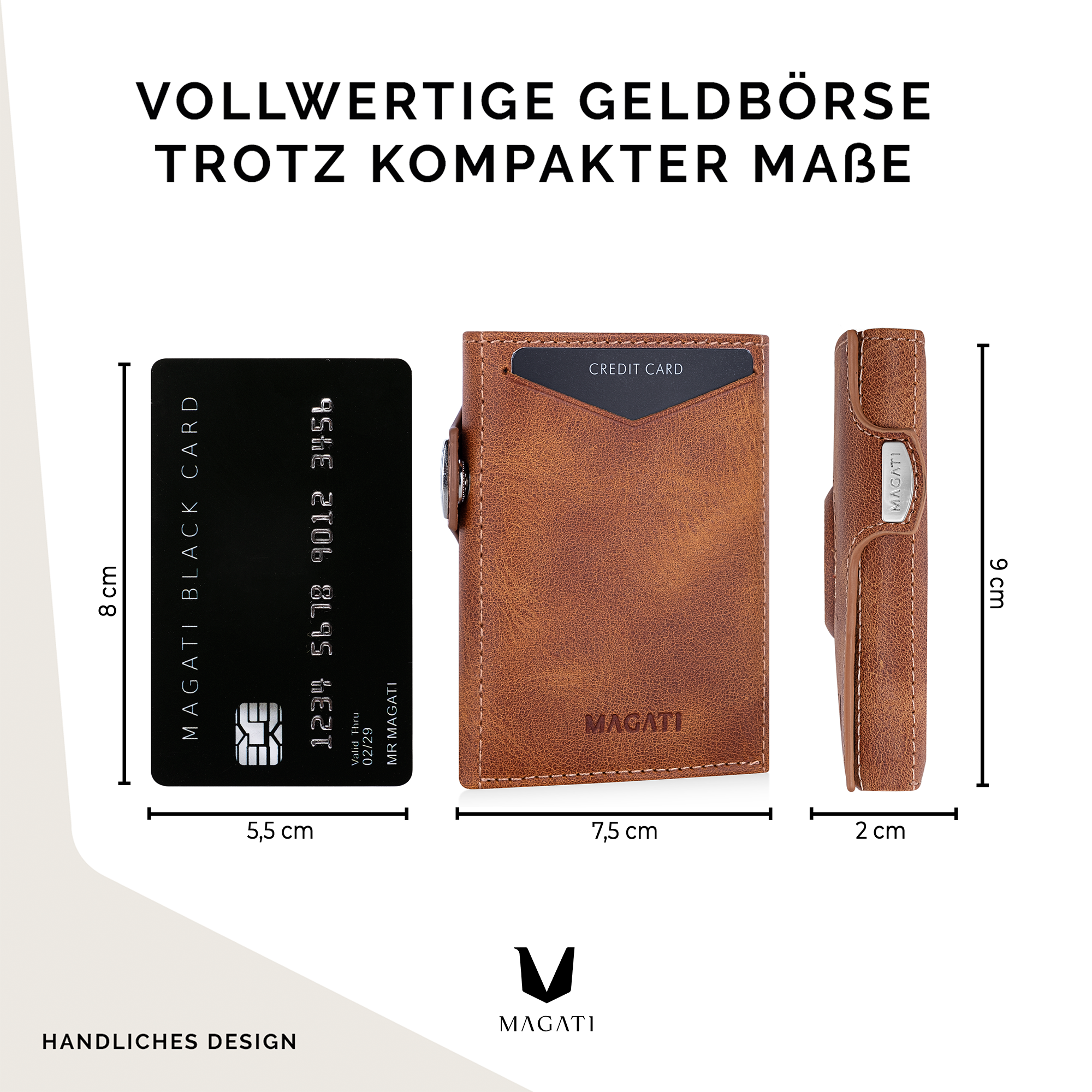 Slim Wallet il Santo mit AirTag Hülle