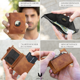 Slim Wallet il Santo mit AirTag Hülle