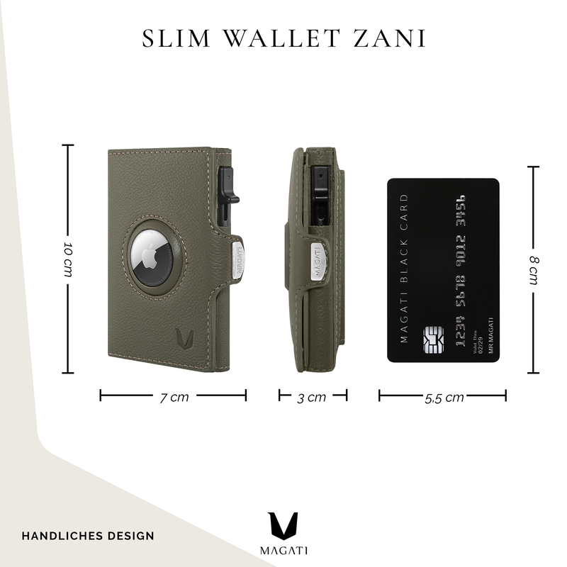 Slim Wallet ZANI mit AirTag Hülle
