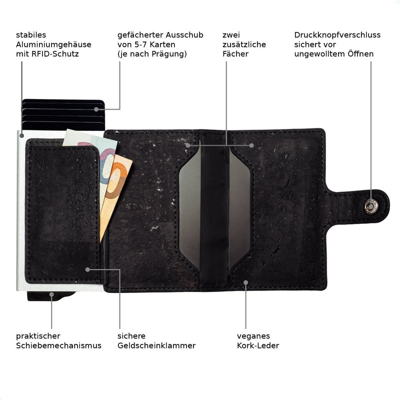 Slim Wallet ZILA | Kartenfach - MAGATI